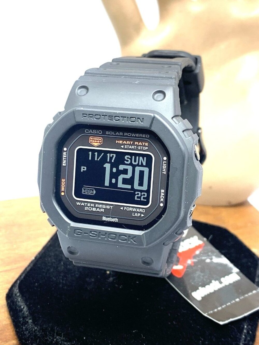 Casio Mens Watch DWH5600-1 Bluetooth Fitness Smartwatch Black Resin Digital 3516